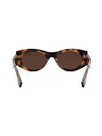 FENDI | Occhiali da sole ovali neri FENDI Roma | braun